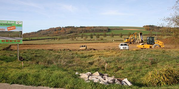 construction d'un atelier neuf à fain les montbardois pour les Charpentiers montbardois à Montbard